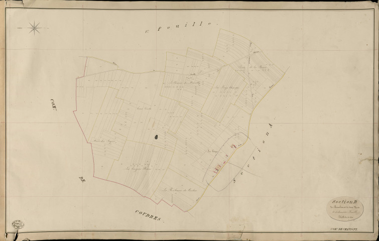 Chavigny-Bailleul. Section B _ de Beaulieu et de tous Vents _ 2e et dernière Feuille