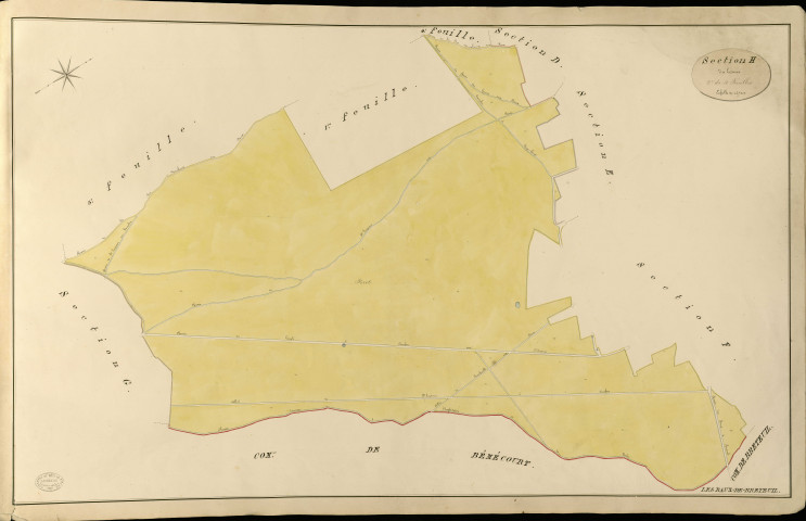 Baux-de-Breteuil (Les). Section H _ du Lesme _ 2e de 4 Feuilles