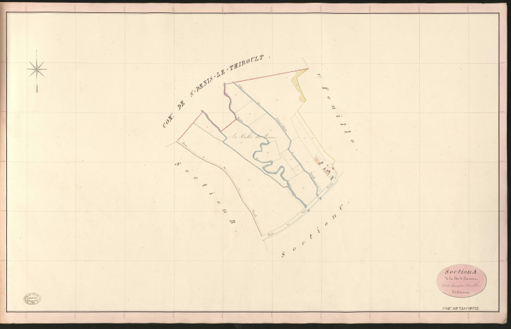 Vascoeuil. Section A _ de la Côte de Chaumont _ 2è et dernière Feuille
