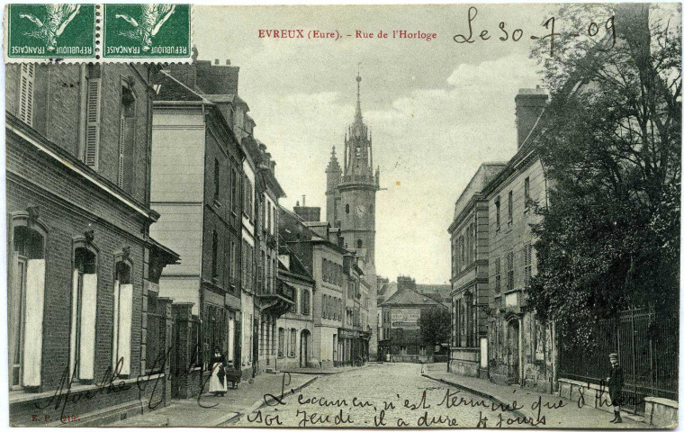Evreux-Ville. Rue de L'Horloge.