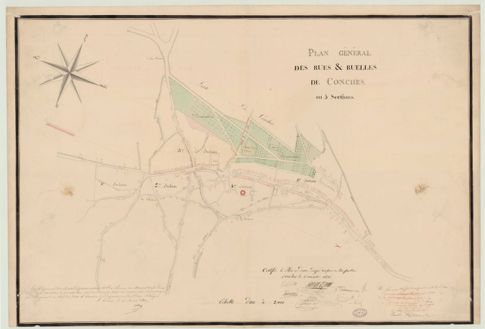 Conches _ Atlas pour l'alignement des rues de Conches.