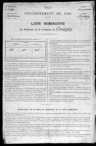 CAMPIGNY 1926
