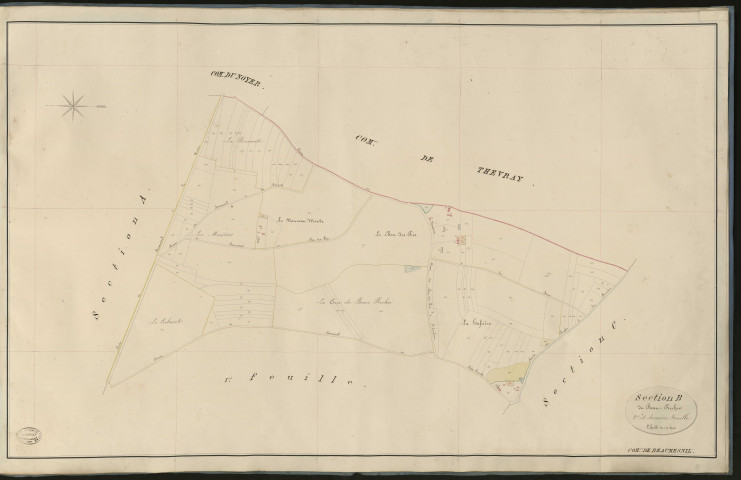 Beaumesnil. Section B _ du beau-Recher _ 2e et dernière Feuille