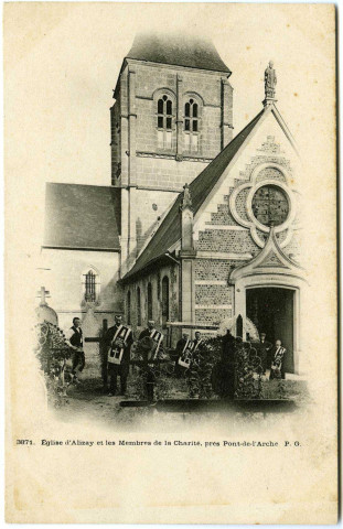 Alizay. Eglise d'Alizay et les Membres de la Charité près Pont-de-l'Arche.