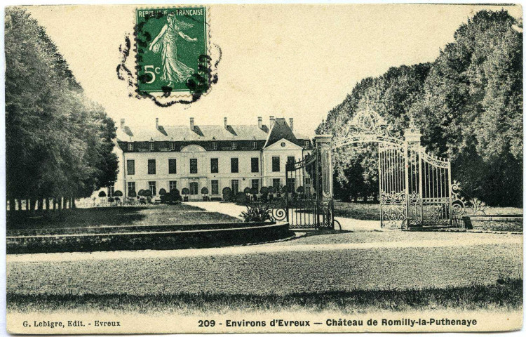 Romilly-la-Puthenaye. Château de Romilly la Puthenaye.