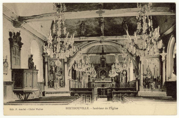 Berthouville. Intérieur de l'Eglise.