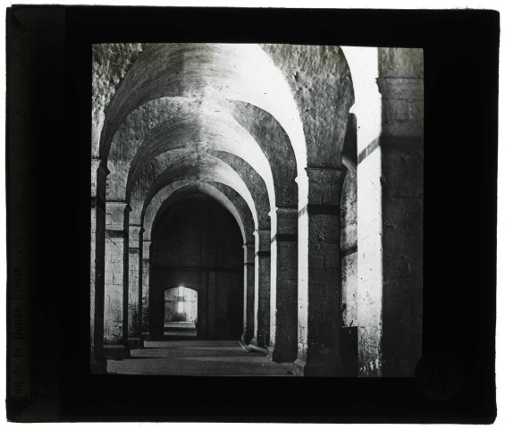 Abbaye du Mont-Saint-Michel (Manche), le cellier.