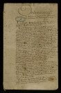 Ordonnance du lieutenant général de Beaumont.