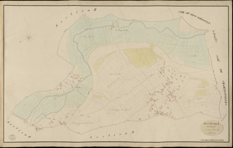 Vieille-Lyre (La). Section A _ du Mesnil _ 1re de 2 Feuilles