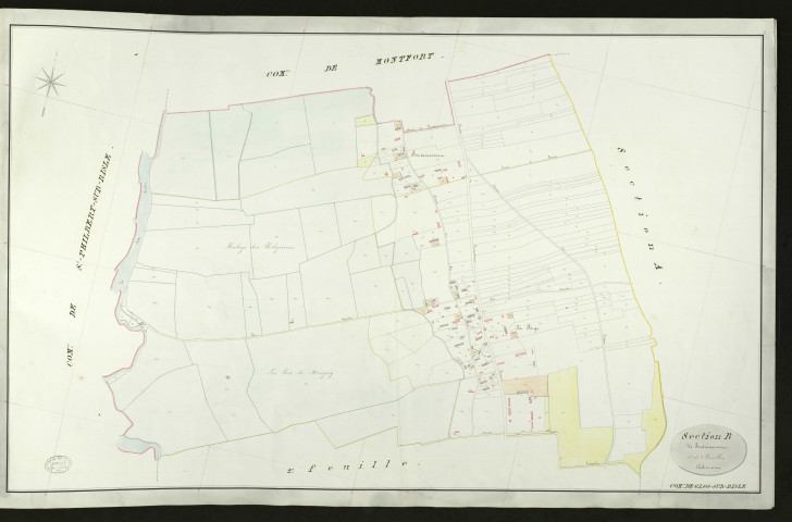 Glos-sur-Risle. Section B _ de Fontainecourt _ 1re de 2 Feuilles