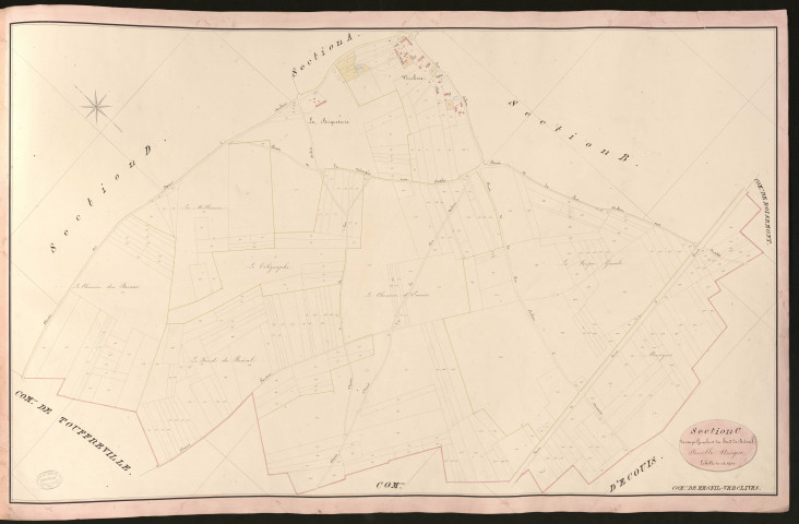 Mesnil-Verclives. Section C _ de coupe Gueule et du Fond de Bréval