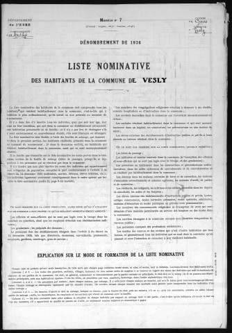 VESLY 1936