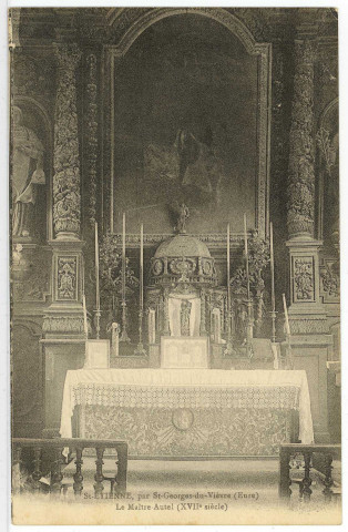 Saint-Etienne-l'Allier. Le Maître Autel (XVIIe siècle).