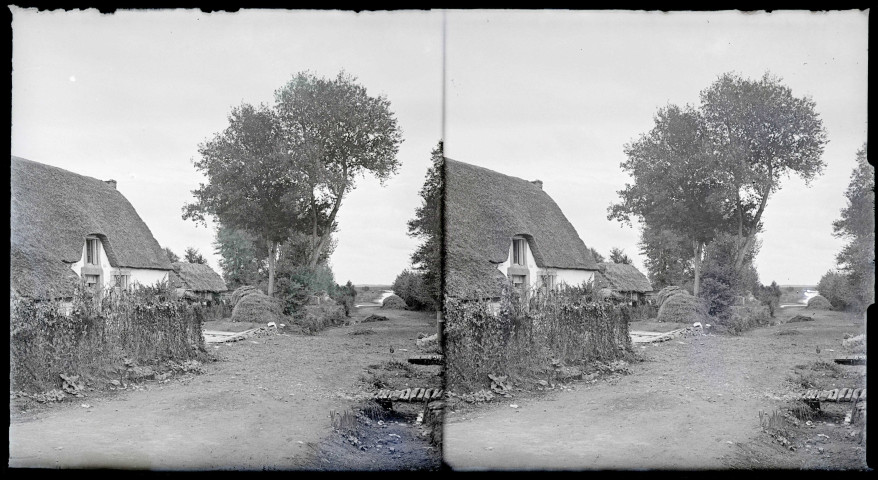 Chaumières briéronnes (Loire-Atlantique).