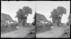 Chaumières briéronnes (Loire-Atlantique).