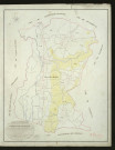 Corneville-sur-Risle. Tableau d'assemblage _ du Plan Parcellaire de la Commune de Corneville-sur-Risle _ Canton de Pontaudemer - Pontaudemer - Eure. _ Terminé sur le Terrain le 10 Juillet 1832, sous l'administration de M. A Passy, Préfet _ M. Rabel, Maire _ sous la Direction de M.Marel, Directeur des Contributions directes _ M. Le Fébure, Géomètre en Chef. _ Par M. Depoilly, Géomètre de 1re classe.