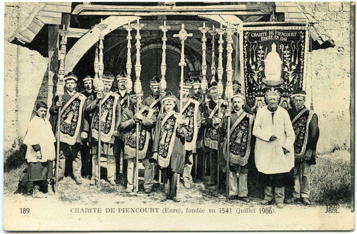 Piencourt. Charité de Piencourt (Eure), fondée en 1541 (juillet 1906).