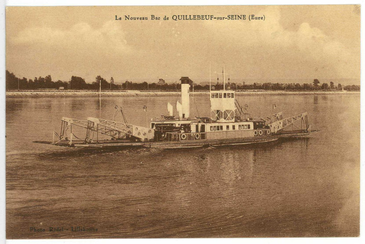 Quillebeuf-sur-Seine. Le Nouveau Bac de Quillebeuf-sur-Seine (Eure).