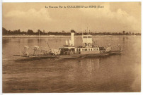 Quillebeuf-sur-Seine. Le Nouveau Bac de Quillebeuf-sur-Seine (Eure).