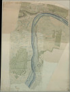 Cours de la Seine de Courcelles Au Moulin de Tosny - "Plan topographique du cours de la Seine depuis Port-Mort au moulin de Tosny. Feuille n° 25".