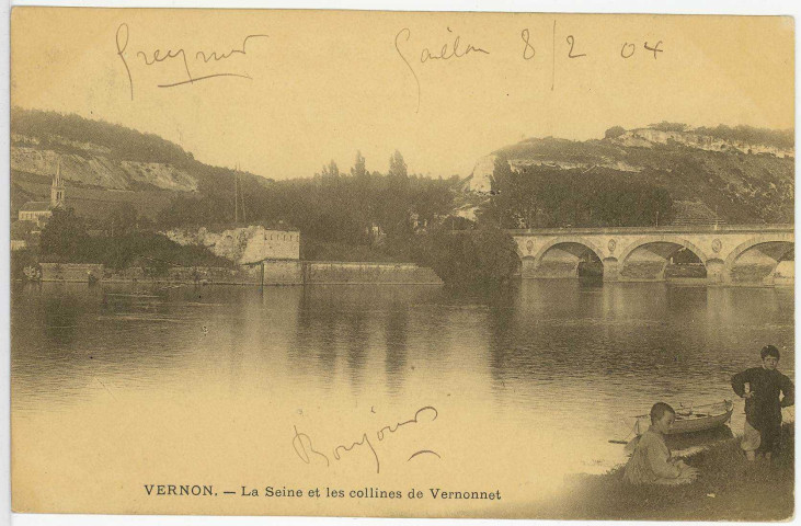 Vernon-Ville. La Seine et les Collines de Vernonnet.