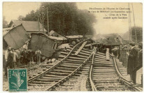 Bernay. Déraillement de l'Express de Cherbourg en Gare de Bernay (10 septembre 1910), L'état de la Voie aussitôt après l'accident.