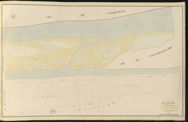 Criquebeuf-sur-Seine. Section B _ de l'Ile de Bonport _ 3e et dernière Feuille