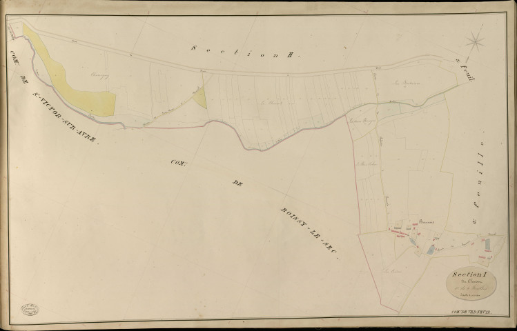 Verneuil-sur-Avre. Section I _ du Clauset _ 1re de 4 Feuilles