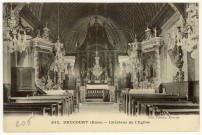 Drucourt. Intérieur de l'Eglise.