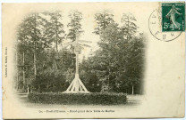 Evreux-Ville. Rond point de la Table de Marbre Forêt d'Évreux.