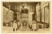 Corneville-sur-Risle. Hostellerie des Cloches-La Salle à manger normande.