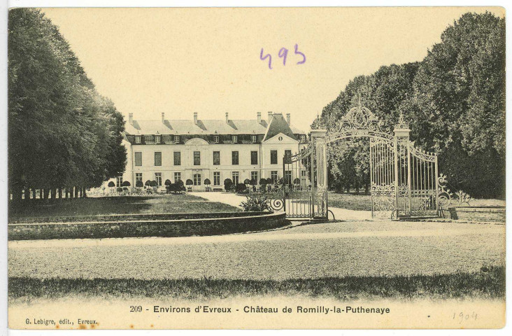 Romilly-la-Puthenaye. Château de Romilly-la-Puthenaye.