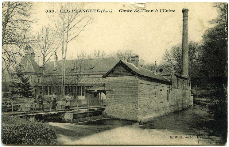 Planches (Les). Chute de l'Iton à l'Usine.