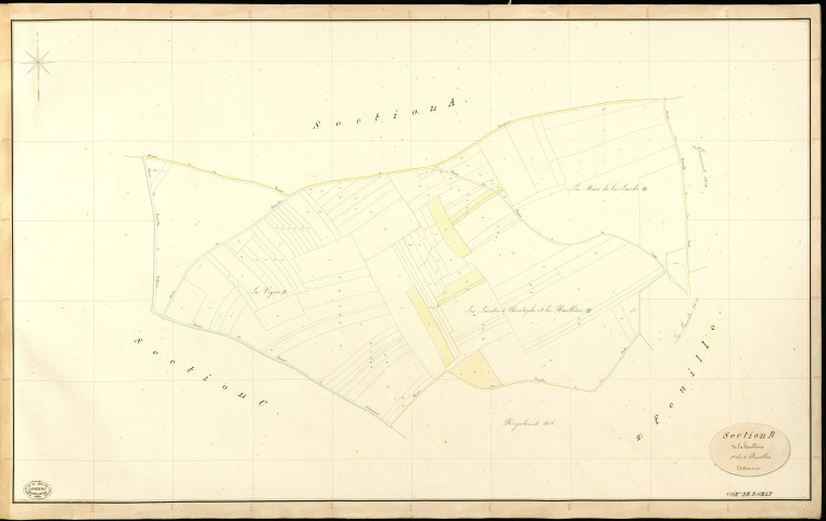 Roman. Section B _ de la heullière _ 1re de 2 Feuilles