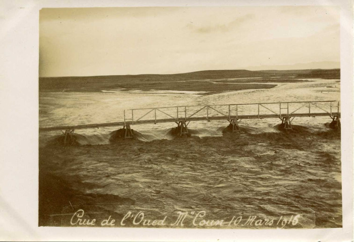 Crue de l'Oued M'Coun 10 Mars 1916
