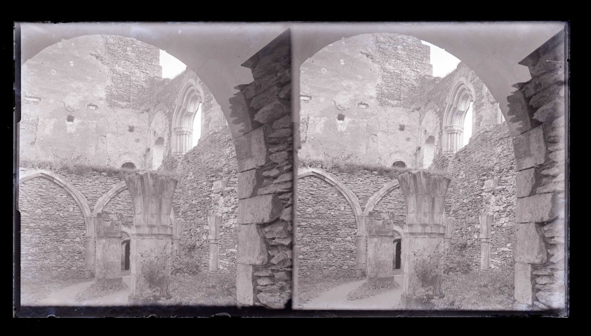 Ruines et vestiges du château de Vianden (Luxembourg).