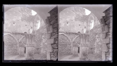 Ruines et vestiges du château de Vianden (Luxembourg).