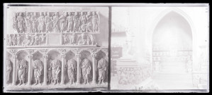 Tombeau des douze apôtres de l'ancienne église Sainte-Anne (musée lapidaire) d'Arles (Bouches-du-Rhône).