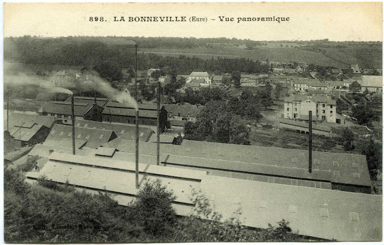 Bonneville-sur-Iton (la). Vue panoramique.