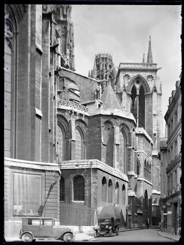 Abside (partie sud-est) de la cathédrale Notre-Dame de l'Assomption de Rouen (Seine-Maritime).