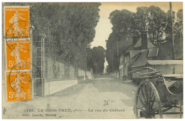 Gros-Theil (Le). La rue du Château.