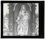 Église de Daubeuf-près-Vatteville (Eure), statue de Vierge à l'enfant.