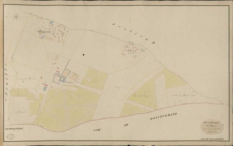 Bois-Anzeray. Section C _ du Château _ 2e et dernière Feuille