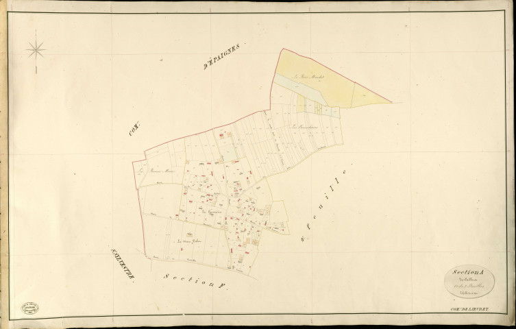Lieurey. Section A _ des Cailloux _ 1re de 3 Feuilles