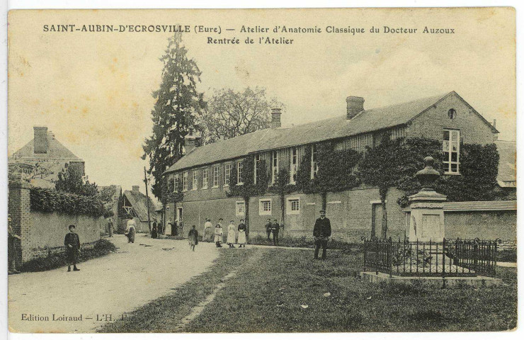 Saint-Aubin-d'Ecrosville. Atelier d'Anatomie Classique du Docteur Auzoux - Rentrée de l'Atelier.