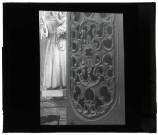 Église d'Acquigny (Eure), panneau en bois sculpté.