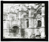 Église Saint-Gilles de Caen (Calvados), bas-côté sud et porche.