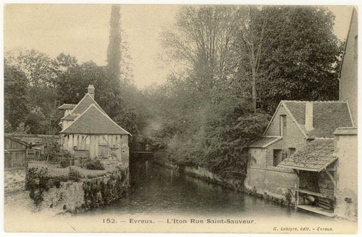 Evreux-Ville. L'Iton - Rue Saint-Sauveur.