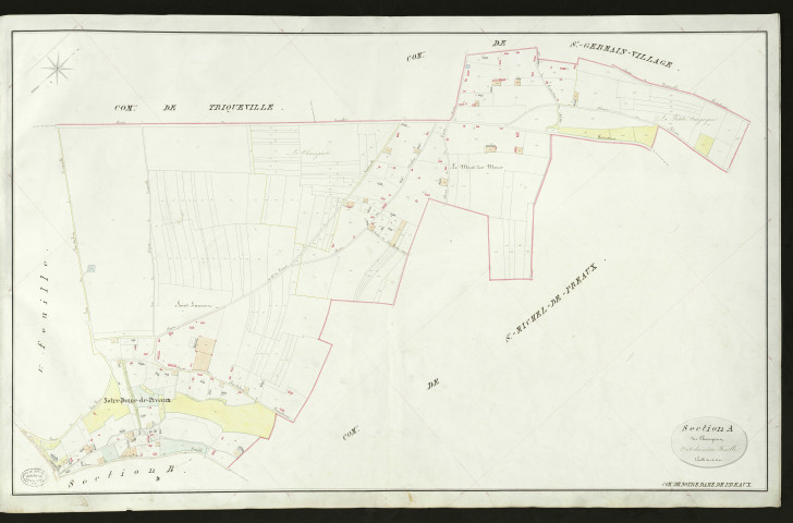 Notre-Dame-de-Préaux. Section A _ du Champart _ 2e et denrière Feuille