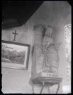 Église de Romilly-sur-Andelle (Eure), statue de Sainte-Barbe.